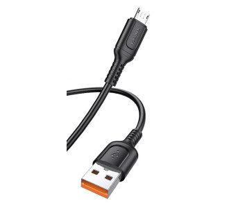KAKUSIGA καλώδιο micro USB σε USB KSC-805, 2.4A, 480Mbps, 1m, μαύρο KAKUSIGA καλώδιο micro USB σε USB KSC-805, 2.4A, 480Mbps, 1m, μαύρο