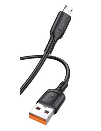 KAKUSIGA καλώδιο micro USB σε USB KSC-805, 2.4A, 480Mbps, 1m, μαύρο KAKUSIGA καλώδιο micro USB σε USB KSC-805, 2.4A, 480Mbps, 1m, μαύρο