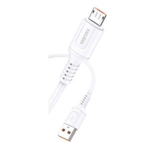 KAKUSIGA καλώδιο micro USB σε USB KSC-805, 2.4A, 480Mbps, 1m, λευκό KAKUSIGA καλώδιο micro USB σε USB KSC-805, 2.4A, 480Mbps, 1m, λευκό