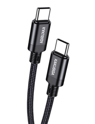 KAKUSIGA καλώδιο USB-C σε USB-C KSC-970, 60W, 480Mbps, 1m, μαύρο
