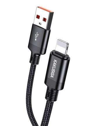 KAKUSIGA καλώδιο Lightning σε USB KSC-970, 3A, 480Mbps, 1m, μαύρο KAKUSIGA καλώδιο Lightning σε USB KSC-970, 3A, 480Mbps, 1m, μαύρο
