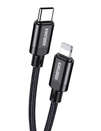 KAKUSIGA καλώδιο Lightning σε USB-C KSC-970, 27W, 480Mbps, 1m, μαύρο KAKUSIGA καλώδιο Lightning σε USB-C KSC-970, 27W, 480Mbps, 1m, μαύρο
