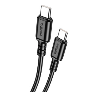 KAKUSIGA καλώδιο USB-C σε USB-C KSC-982, 60W, 480Mbps, 1m, μαύρο