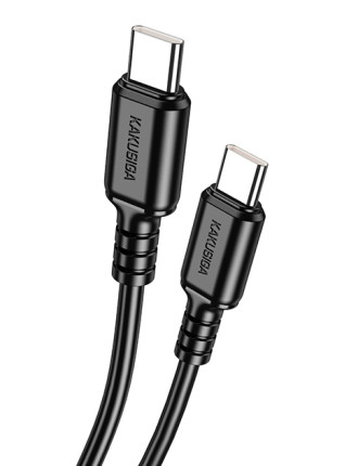 KAKUSIGA καλώδιο USB-C σε USB-C KSC-982, 60W, 480Mbps, 1m, μαύρο KAKUSIGA καλώδιο USB-C σε USB-C KSC-982, 60W, 480Mbps, 1m, μαύρο