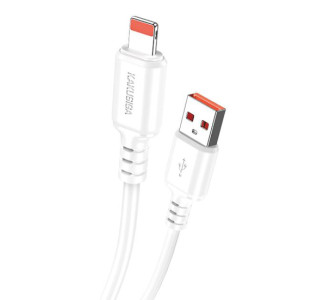 KAKUSIGA καλώδιο Lightning σε USB KSC-982, 3A, 480Mbps, 1m, λευκό KAKUSIGA καλώδιο Lightning σε USB KSC-982, 3A, 480Mbps, 1m, λευκό