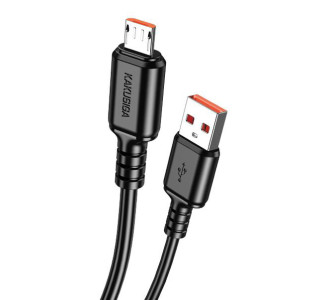 KAKUSIGA καλώδιο micro USB σε USB KSC-982, 3A, 480Mbps, 1m, μαύρο KAKUSIGA καλώδιο micro USB σε USB KSC-982, 3A, 480Mbps, 1m, μαύρο