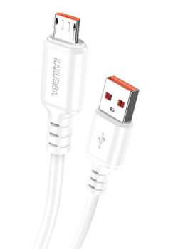 KAKUSIGA καλώδιο micro USB σε USB KSC-982, 15W, 480Mbps, 1m, λευκό
