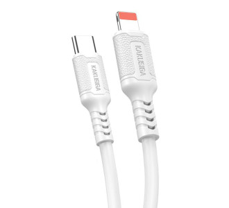 KAKUSIGA καλώδιο Lightning σε USB-C KSC-984, σιλικόνης, 27W, 480Mbps, 1m, λευκό