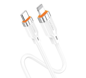 KAKUSIGA καλώδιο Lightning σε USB-C KSC-995, σιλικόνης, 30W, 480Mbps, 1m, λευκό