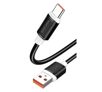 KAKUSIGA καλώδιο USB-C σε USB KSC-998, σιλικόνης, 5A, 480Mbps, 1m, μαύρο