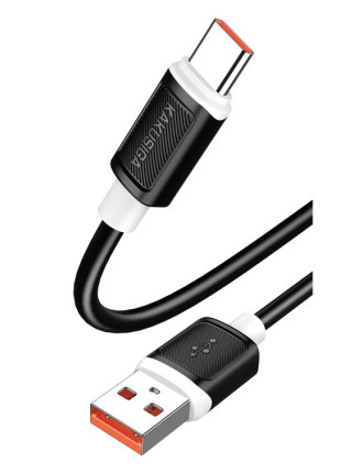 KAKUSIGA καλώδιο USB-C σε USB KSC-998, σιλικόνης, 5A, 480Mbps, 1m, μαύρο