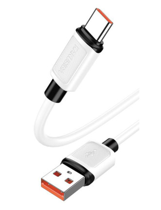 KAKUSIGA καλώδιο USB-C σε USB KSC-998, σιλικόνης, 5A, 480Mbps, 1m, λευκό KAKUSIGA καλώδιο USB-C σε USB KSC-998, σιλικόνης, 5A, 480Mbps, 1m, λευκό