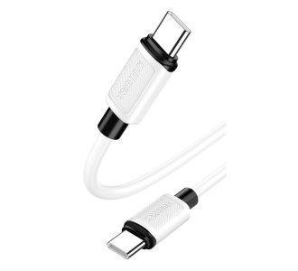 KAKUSIGA καλώδιο USB-C σε USB-C KSC-998, σιλικόνης, 100W, 480Mbps, 1m, λευκό