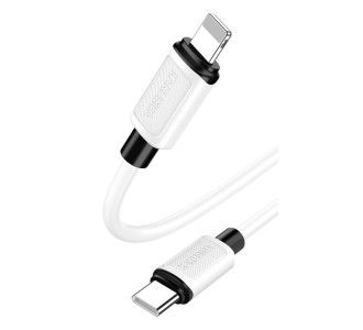 KAKUSIGA καλώδιο Lightning σε USB-C KSC-998, σιλικόνης, 30W, 480Mbps, 1m, λευκό