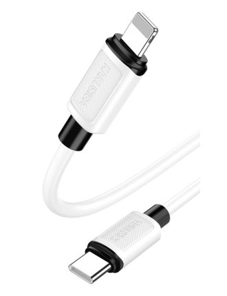 KAKUSIGA καλώδιο Lightning σε USB-C KSC-998, σιλικόνης, 30W, 480Mbps, 1m, λευκό KAKUSIGA καλώδιο Lightning σε USB-C KSC-998, σιλικόνης, 30W, 480Mbps, 1m, λευκό