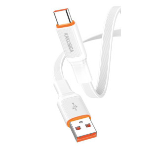 KAKUSIGA καλώδιο USB-C σε USB KSC-999, 5A, 480Mbps, flat, 1m, λευκό
