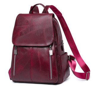 ROXXANI γυναικεία τσάντα πλάτης LBAG-0019, κόκκινη