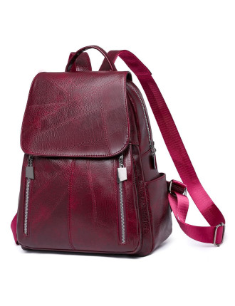 ROXXANI γυναικεία τσάντα πλάτης LBAG-0019, κόκκινη ROXXANI γυναικεία τσάντα πλάτης LBAG-0019, κόκκινη