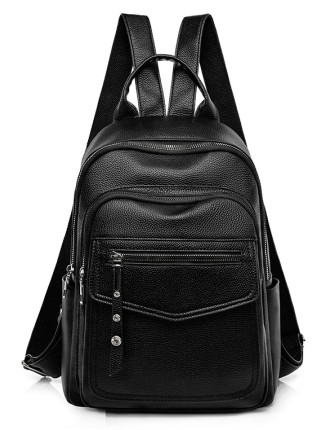 ROXXANI γυναικεία τσάντα πλάτης LBAG-0023, μαύρη ROXXANI γυναικεία τσάντα πλάτης LBAG-0023, μαύρη