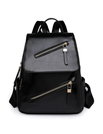 ROXXANI γυναικεία τσάντα πλάτης LBAG-0028, μαύρη ROXXANI γυναικεία τσάντα πλάτης LBAG-0028, μαύρη