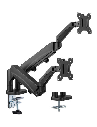 BRATECK βάση γραφείου για 2x οθόνες LDT56-C024, 17-32", έως 9kg