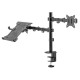 BRATECK βάση γραφείου οθόνης LDT66-C024ML, 17-32", έως 9kg, με θέση για laptop