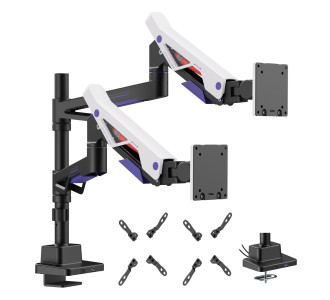 BRATECK gaming βάση γραφείου για 2x οθόνες LDT95-C024UCP, 24-57", έως 27kg, heavy duty BRATECK gaming βάση γραφείου για 2x οθόνες LDT95-C024UCP, 24-57", έως 27kg, heavy duty