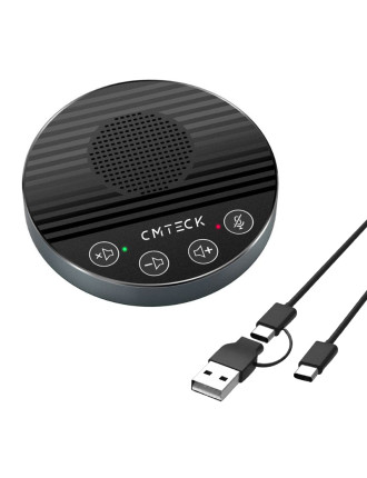 CMTECK επιτραπέζιο μικρόφωνο LE2102 με ηχείο, omnidirectional, USB/USB-C, μαύρο CMTECK επιτραπέζιο μικρόφωνο LE2102 με ηχείο, omnidirectional, USB/USB-C, μαύρο