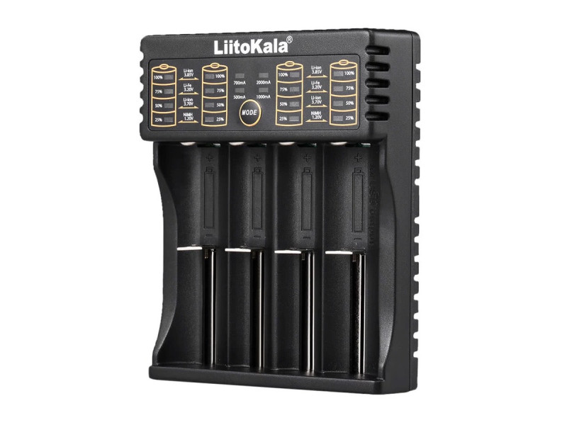 LIITOKALA φορτιστής LII-402 για μπαταρίες NiMH/CD, Li-Ion, IMR, 4 slots