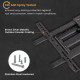 BRATECK επιτοίχια βάση τηλεόρασης LPA69-466W, 37-86", έως 60kg, full motion, weatherproof BRATECK επιτοίχια βάση τηλεόρασης LPA69-466W, 37-86", έως 60kg, full motion, weatherproof