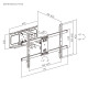 BRATECK επιτοίχια βάση τηλεόρασης LPA69-466W, 37-86", έως 60kg, full motion, weatherproof BRATECK επιτοίχια βάση τηλεόρασης LPA69-466W, 37-86", έως 60kg, full motion, weatherproof