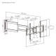 BRATECK επιτοίχια βάση τηλεόρασης LPA95-465XL, 37-86", έως 50kg, full motion BRATECK επιτοίχια βάση τηλεόρασης LPA95-465XL, 37-86", έως 50kg, full motion