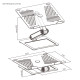 BRATECK μεταλλική βάση για laptop LPS09-02, 11~17", foldable, γκρι BRATECK μεταλλική βάση για laptop LPS09-02, 11~17", foldable, γκρι