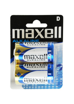 MAXELL αλκαλικές μπαταρίες LR20/D, 1.5V, 2τμχ
