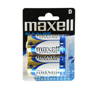 MAXELL αλκαλικές μπαταρίες LR20/D, 1.5V, 2τμχ MAXELL αλκαλικές μπαταρίες LR20/D, 1.5V, 2τμχ