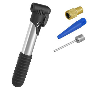 Τρόμπα χειρός ποδηλάτου LXRW2, 20.5cm, ασημί-μαύρη Τρόμπα χειρός ποδηλάτου LXRW2, 20.5cm, ασημί-μαύρη