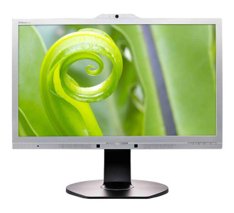 PHILIPS used οθόνη 241P6Q IPS-LED, 23.8" Full HD, VGA/DVI/DisplayPort/HDMI, Cam, Grade B