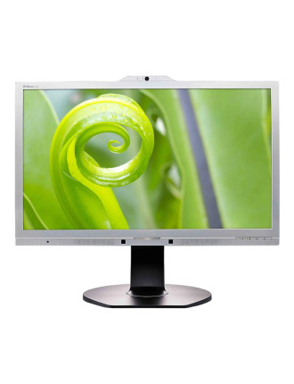 PHILIPS used οθόνη 241P6Q IPS-LED, 23.8" Full HD, VGA/DVI/DisplayPort/HDMI, Cam, Grade B
