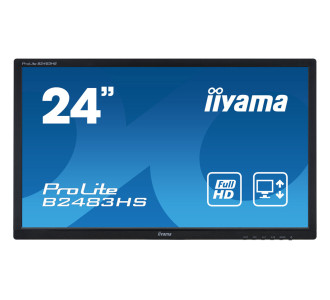 IIYAMA used οθόνη B2483HS LED, 24" Full HD, VGA/HDMI/DisplayPort, χωρίς βάση, Grade B
