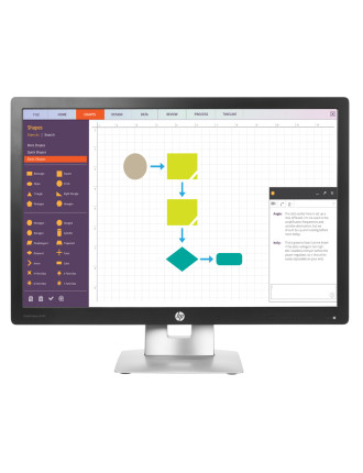 HP used οθόνη E242 LED IPS, 24" 1920x1200, VGA/DisplayPort/HDMI, Grade A