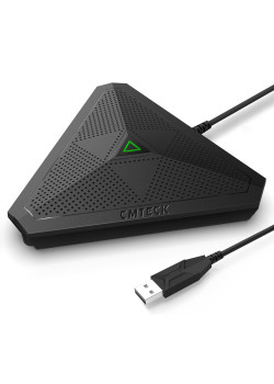 CMTECK επιτραπέζιο μικρόφωνο M001, omnidirectional, USB, μαύρο
