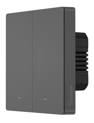 SONOFF smart διακόπτης M5-2C-86, διπλός, WiFi, γκρι