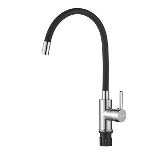 BRUNO μπαταρία πάγκου κουζίνας M54804-006C-S626, εύκαμπτη, αναμεικτική, μαύρη