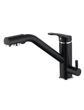 BRUNO μπαταρία πάγκου κουζίνας M54954-355H, τρίοδη, αναμεικτική, μαύρη