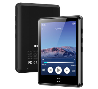 RUIZU MP3 player M6 με οθόνη αφής 2.8", 8GB, ελληνικό μενού, μαύρο