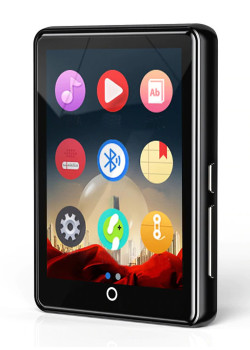 RUIZU MP3 player M7 με οθόνη αφής 2.8", 16GB, ελληνικό μενού, μαύρο