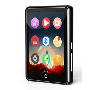 RUIZU MP3 player M7 με οθόνη αφής 2.8", 16GB, ελληνικό μενού, μαύρο