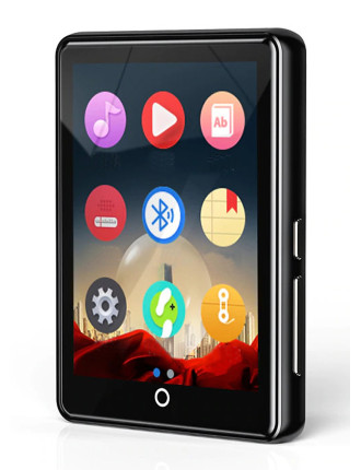 RUIZU MP3 player M7 με οθόνη αφής 2.8", 16GB, ελληνικό μενού, μαύρο