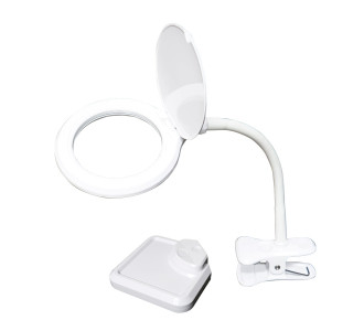 PROSKIT μεγεθυντικός φακός MA-1010U, κλιπ & βάση, LED, 3D 1.75x, λευκός PROSKIT μεγεθυντικός φακός MA-1010U, κλιπ & βάση, LED, 3D 1.75x, λευκός