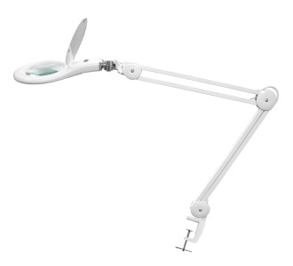PROSKIT μεγεθυντικός φακός MA-1209LI με σφιγκτήρα, LED, 5D 2.25x, λευκός PROSKIT μεγεθυντικός φακός MA-1209LI με σφιγκτήρα, LED, 5D 2.25x, λευκός